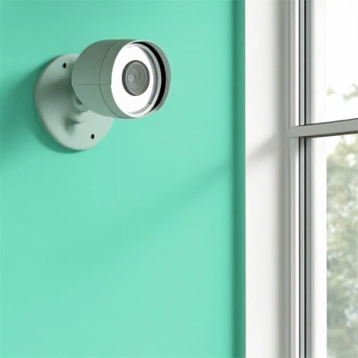 Detroit vivint camera facing a window